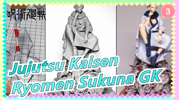 [Jujutsu Kaisen] Create Ryomen Sukuna With Clay (colored)_3
