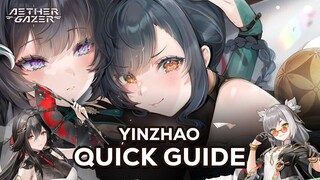 Tanker Berdamage! Ying Zhao Quick Guide | Aether Gazer