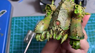 Nurgle special caulking + wire drawing special effects