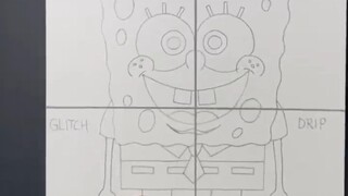 Four ways to draw Spongebob 1