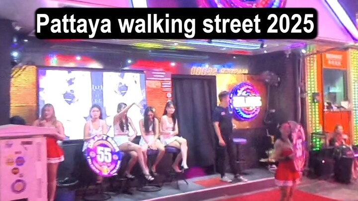 Bar girls in Pattaya - the walking street 2025