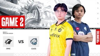 ONIC vs EVOS GLORY | Regular Season Week 9 Day 3 | Game 2 | #MPLIDS13