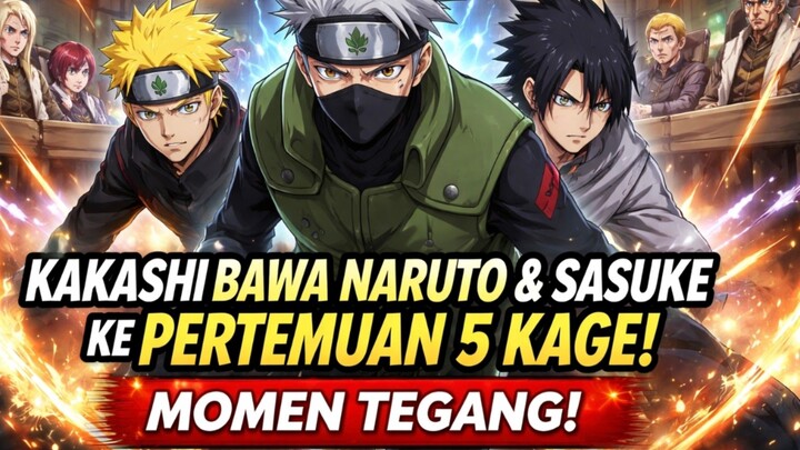 MOMEN KAKASHI MEMBAWA 2 GENIN KE PERTEMUAN 5 KAGE 🤣
