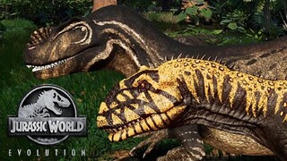 2 Sinraptor & 2 Majungasaurus Breakout & Fight! Jurassic World Evolution Mods (4K 60FPS)
