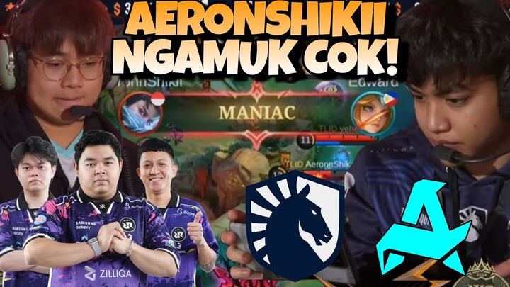 AERONSHIKII NGAMUK LANGSUNG MANIAC !! MERINDINGGG !! LIQUID VS AURORA MATCH 1 - SWISS STAGE DAY 6