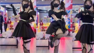 Mesin tari depan gadis bertelinga kucing - nxde