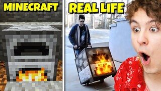 MINECRAFT OFEN in REAL LIFE?!