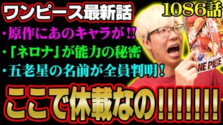 激アツすぎる休載前最後のワンピース！五老星やイム様、フィガーランドの名前が判明！！【 ONE PIECE 考察 最新 1086話 】※ジャンプ ネタバレ 注意