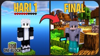 [ Map Download ] Akhir dari Petualangan di Atas Langit ! || Minecraft Survival One Block Pt.20