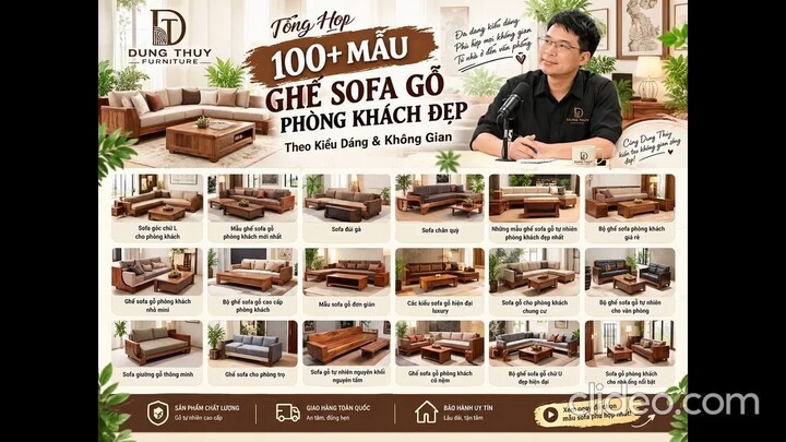 KTS Phùng Văn Chắt chia sẻ Top các mẫu sofa gỗ tự nhiên Đẹp Theo Kiểu Dáng & Không Gian [2027]