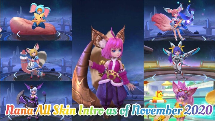 NANA ALL SKIN INTRO AS OF NOVEMBER 2020 | MOBILE LEGENDS BANG BANG