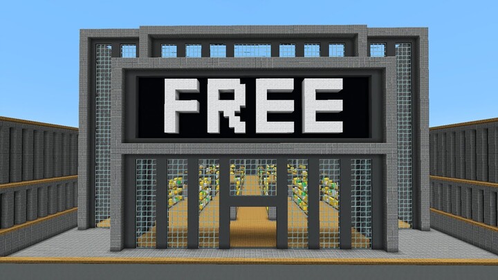 I Opened A Free Store In Minecraft!