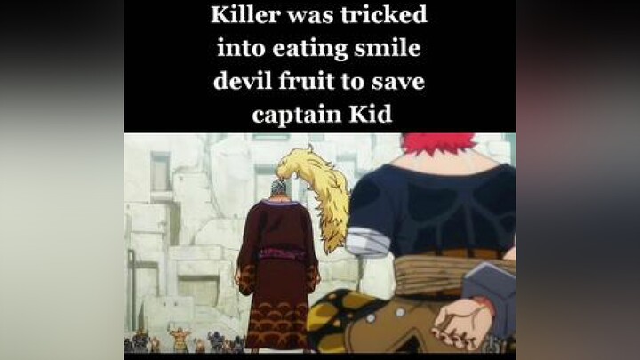 Killer is similar to Zoro, they trust their own captain no matter happens onepiece animeonepiece an
