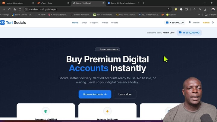How to Build a Social Logs & Account Selling Websi