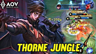 AOV : THORNE JUNGLE GAMEPLAY - ARENA OF VALOR LIÊNQUÂNMOBILE ROV