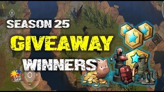 "GIVEAWAY WINNERS for free season pass"  (SEASON 25)  Last Day On Earth: Survival