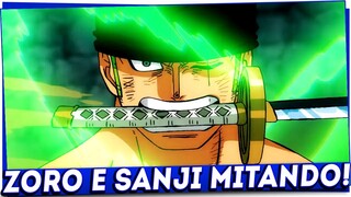 ANIMAÇÃO ABSURDA! ZORO e SANJI DESTROEM KING e QUEEN! One Piece Ep 1046