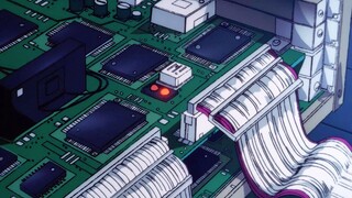 A work produced in 1998, the detailed depiction of computer hardware in the anime is quite advanced!