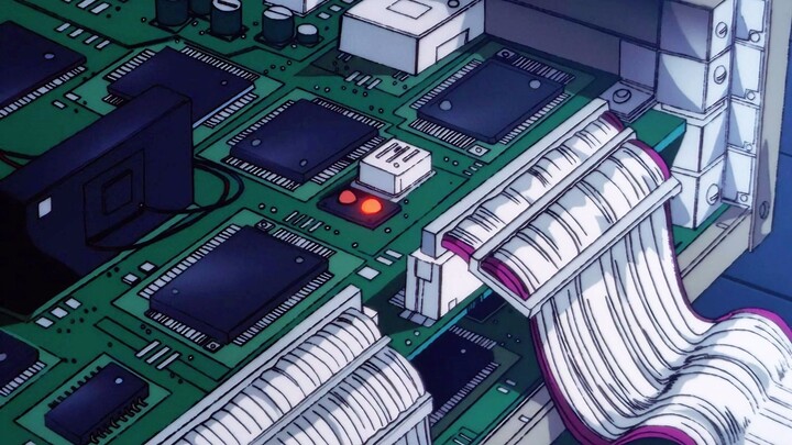 A work produced in 1998, the detailed depiction of computer hardware in the anime is quite advanced!