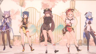 [4K / Genshin Impact MMD] Twins of Flowers and Moons / Walnut, Rain, Mist, Scarlet, Sunny and Fragrant