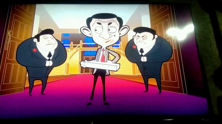 its my first video on bilibili! mr.bean pizza man