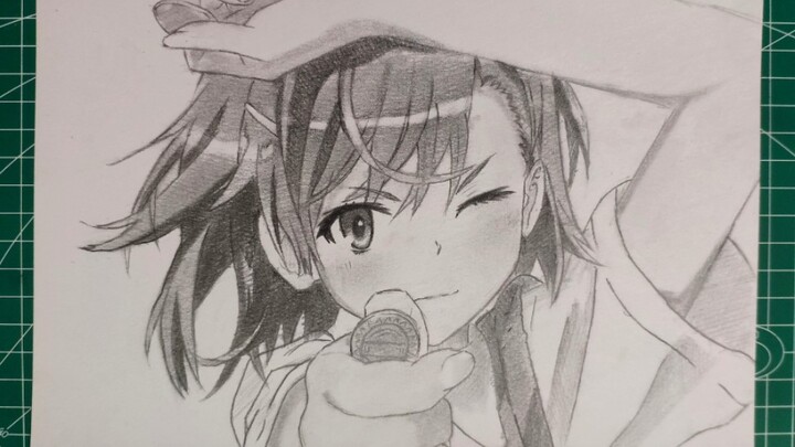 【Hand-painted】300 minutes to draw Cannon Sister (Misaka Mikoto)! The electromagnetic light dancing a