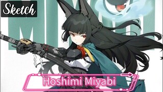 Draw Hoshimi Miyabi 🦊 (Sketch)