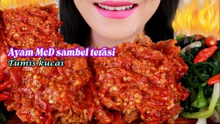 ASMR AYAM McD SAMBEL TERASI, TUMIS KUCAI | INDONESIAN FOOD | ASMR MUKBANG INDONESIA