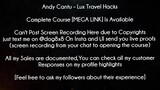 Andy Cantu Course Lux Travel Hacks  download