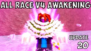 Awakening All V4 Races Before Update 20 in Bloxfruits