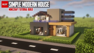 How to build a simple modern house in Minecraft