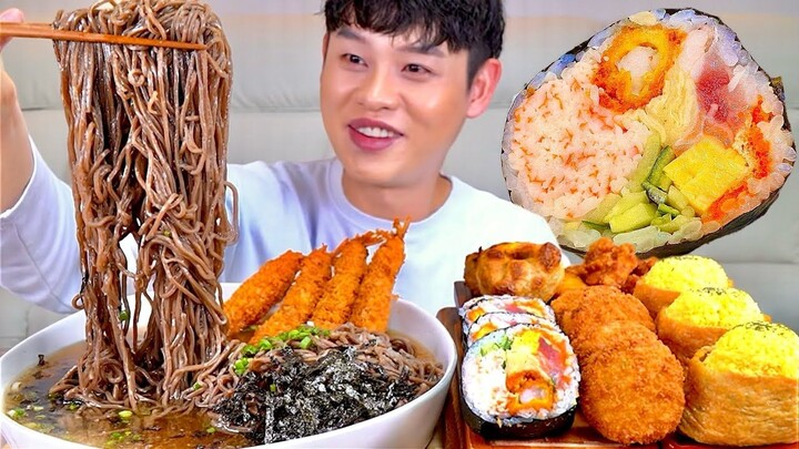 [Bonggil]Mỳ lạnh kiều mạch dầu đậu phụ sushi bánh mì phô mai