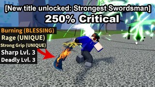 I Became The Strongest Swordsman In Roblox Blox Fruits...