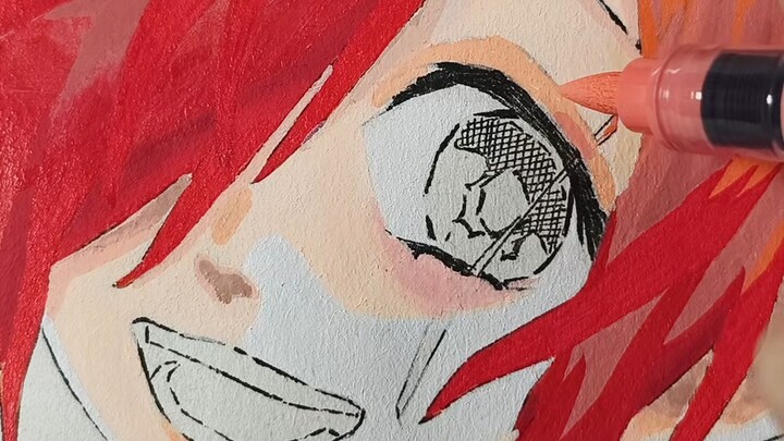 Drawing Tobiichi using the Demon Slayer art style??