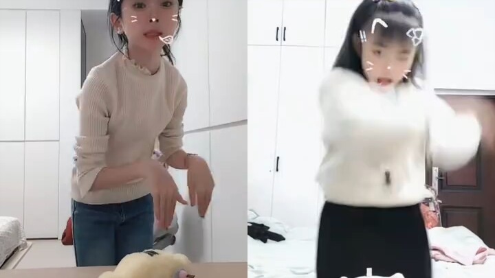 12-year-old elementary school student dances with her best friend (so awkward) – Re:Re / Hatsune Mik