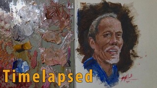 Oil Painting time-lapsed "Tatay Franco" | JK Art