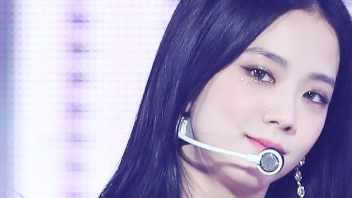 201017 BLACKPINK Music Center stage 'Lovesick Girls' Kim Ji-soo vertical screen straight shot.