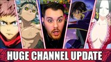 HUGE CHANNEL UPDATE || One Piece, HxH, Black Clover, Jujutsu Kaisen & MORE!