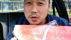 ASMR EATING SOUNDS - A QUARTER OF A WATERMELON