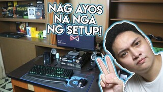 INAYOS KO NA NGA SETUP KO, NEW TABLE, CLEANING DAY + UPDATES!