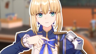 Saber: Aku ingin makan ayam goreng