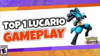 Top 1 LUCARIO Gameplay | Pokemon Unite 2021