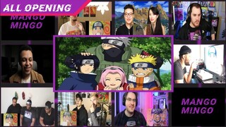 NARUTO OPENING 1-9 (ALL VERSION) || REACTION MASHUP