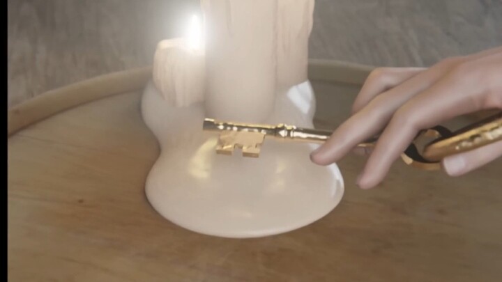 Using a cake to make a key for prison escape