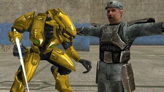 Halo 3 Elites VS. Halo 1 Marines