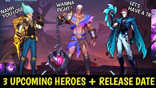 3 UPCOMING HEROES + RELEASE DATE || MOBILE LEGENDS BANG BANG