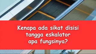 Apa kalian tau fungsi sikat yang ada di sisi eskalator