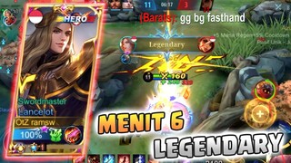 MAEN LANCELOT MENIT 6 LANGSUNG LEGENDARY WKWK | LANCELOT GAMEPLAY | MLBB