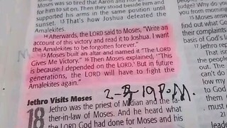 Daily Verse.                  Exodus 17:14-16