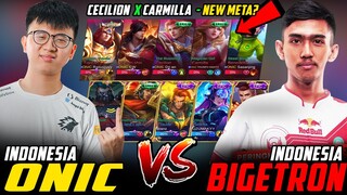 CECILION x CARMILLA - NEW META?! ONIC INDONESIA vs. BIGETRON INDONESIA ~ MOBILE LEGENDS